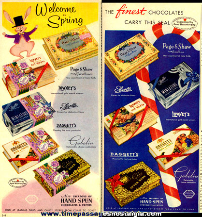 (2) 1950’s Candy Advertisements