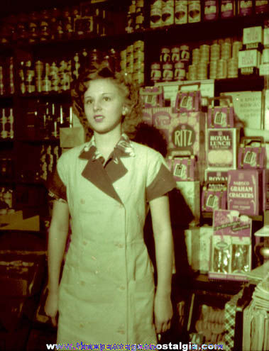 (5) Old Grocery Store Negatives & Photographs
