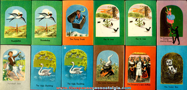 ©1949 Boxed Hans Christian Anderson Fairy Tales Miniature Book Set