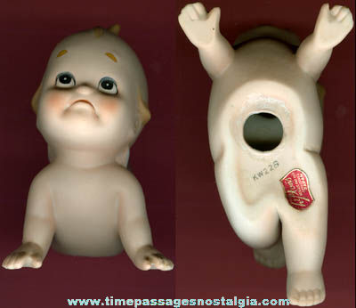 Old Lefton Kewpie Doll Porcelain Figurine