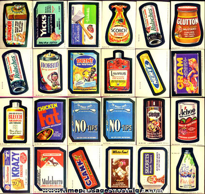 (44) Old Wacky Packages Stickers / Trading Cards