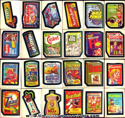 (44) Old Wacky Packages Stickers / Trading Cards