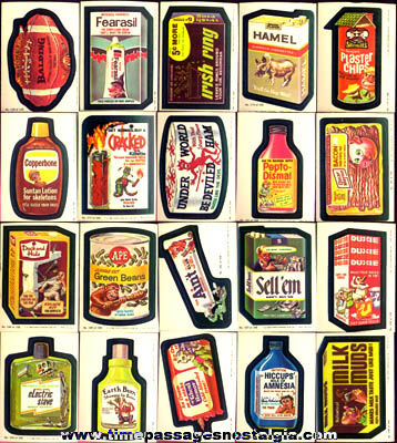 (44) Old Wacky Packages Stickers / Trading Cards