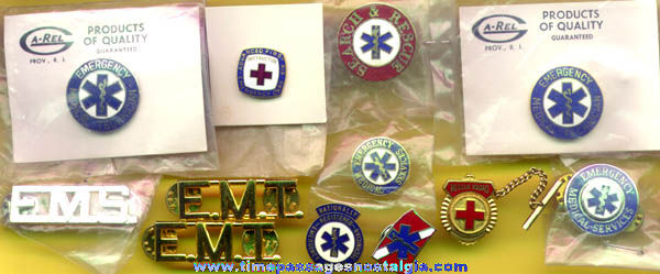 (12) Emergency Response / Ambulance Metal & Enameled Pins