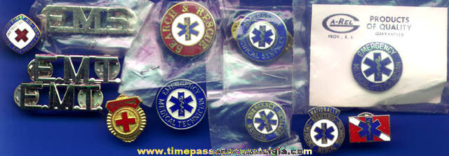 (12) Emergency Response / Ambulance Metal & Enameled Pins