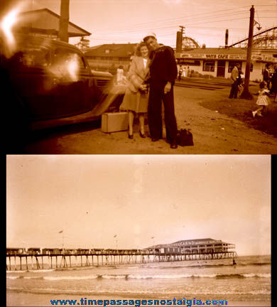 (10) 1930s Old Orchard Beach Pier, Maine Photographs & Negatives