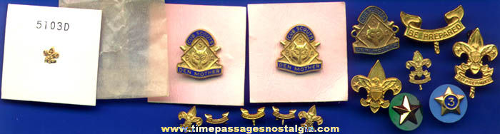 (15) Old Boy Scout & Cub Scout Pins