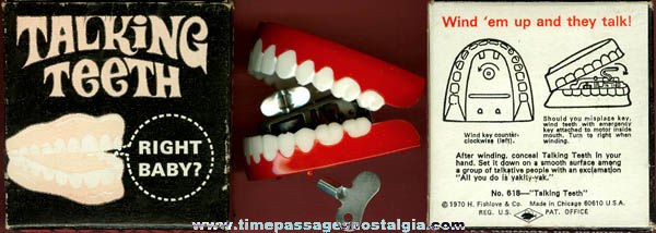 1970 Boxed Set Of Talking Teeth