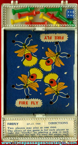 1954 Fire Fly Travel Board Game