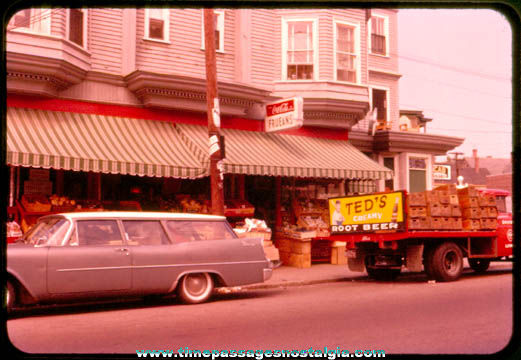 Old Moxie & Ted’s Root Beer Delivery Truck Photograph Slide