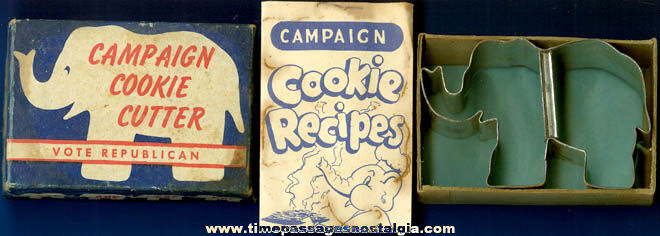 Old Boxed Republican Campaign Cookie Cutter