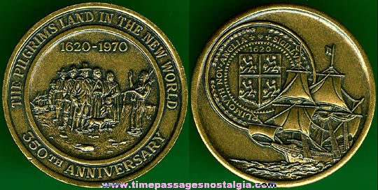 350th Anniversary Pilgrim Medal / Token
