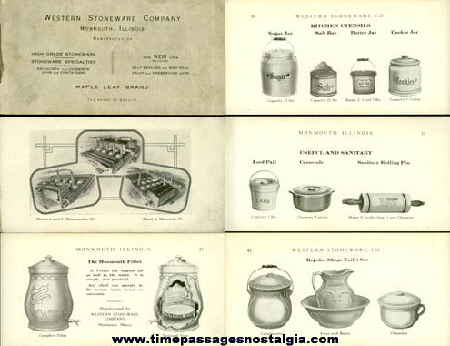 Old Western Stoneware Company Advertising Catalog Booklet