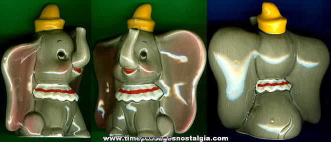 Old Walt Disney Dumbo Ceramic Figurine