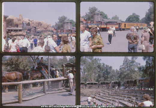 (12) 1965 Knotts Berry Farm Color Photograph Slides