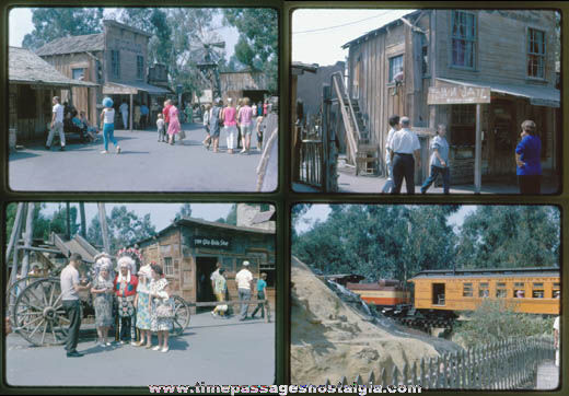 (12) 1965 Knotts Berry Farm Color Photograph Slides