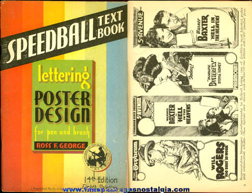 (2) Colorful Old Speedball Ink Pen Advertising Items