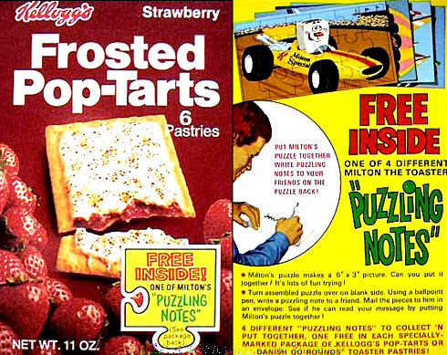 1973 Kellogg’s Pop Tarts Milton The Toaster Advertising Premium Jigsaw Puzzle