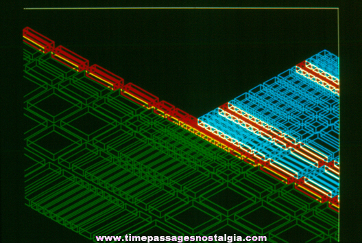 (4) Old Computer Chip Related Photograph Slides