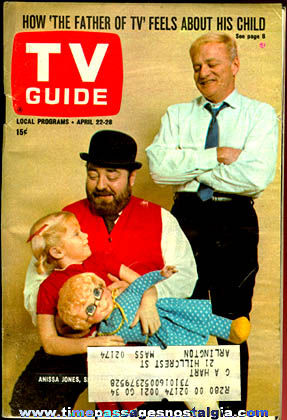 April 22, 1967 TV Guide With ’’A Family Affair Cover’’