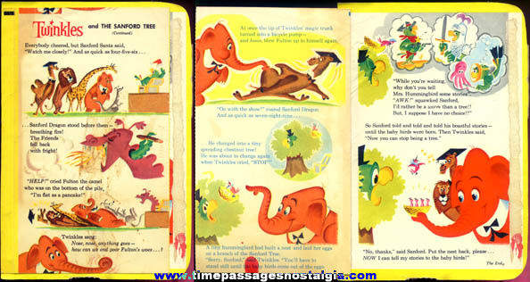 1960 General Mills Twinkles Cereal Box Three Page Story