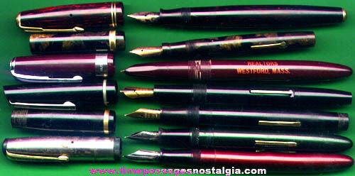 (7) Different Old Fountain Pens