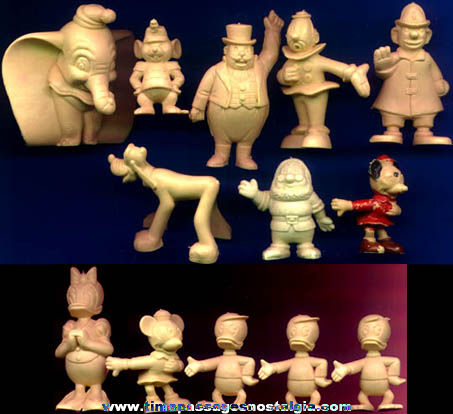 (13) Old Walt Disney Character Playset Figures