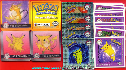 (57) Pokemon Character Flicker Cards & Stickers