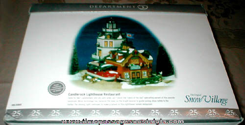 Boxed Department 56 Snow Village Candlerock Lighthouse Restaurant