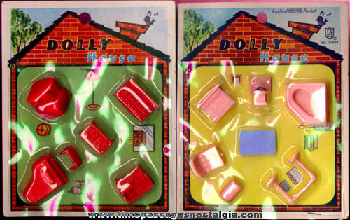 (2) Old Unopened Sets of Miniature  Doll House Accessories