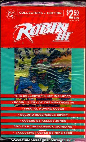 Unopened Robin III Comic Book With Lenticular Cover