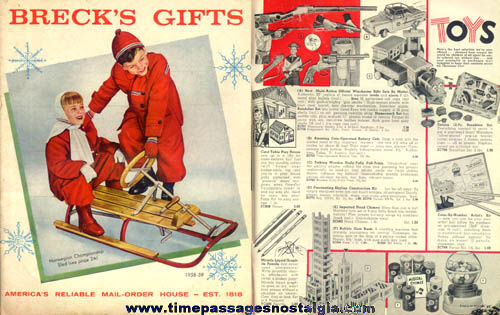 1958 - 1959 Brecks Of Boston Gift Catalog