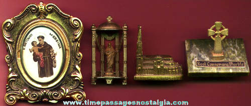 (4) Old Miniature Religious Items