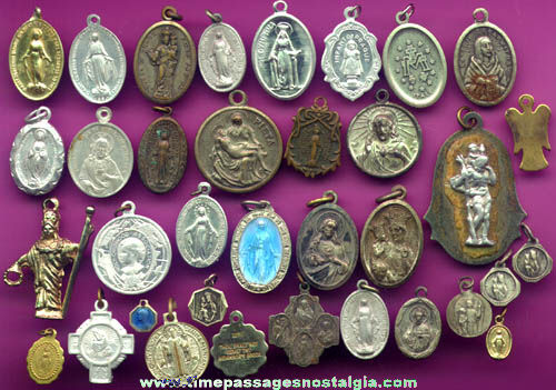 (30) Christian / Catholic Religious Medal Charms