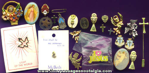 (25) Christian / Catholic Religious Pins