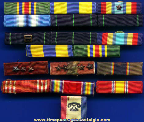 (18) Old Military Ribbons