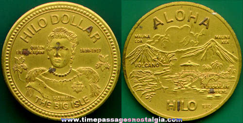 1973 Hawaii Souvenir Commemorative Coin / Medal