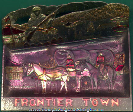 Old Frontier Town Souvenir Metal Tray