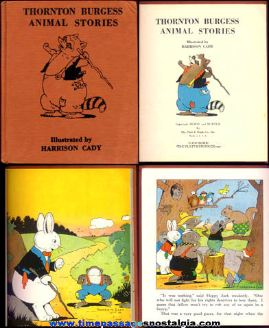 1942 Thornton Burgess Animal Stories Hard Back Book