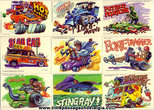 (102) ©1980 Topps Weird Wheels Bubble Gum Sticker Trading Cards