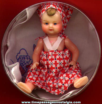 Boxed Small Old Jointed Baby Doll