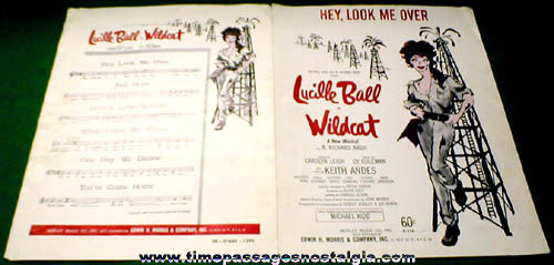 ©1960 Lucille Ball Wildcat Movie Sheet Music