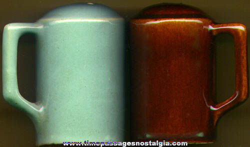 Old Zanesville Pottery Country Fare Salt & Pepper Shaker Set