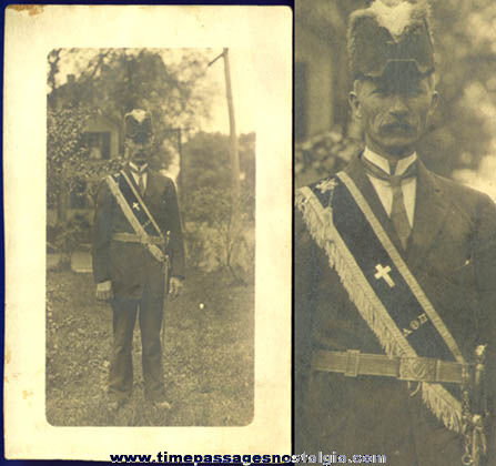 Old Unused Fraternal or Religious Real Photo Post Card