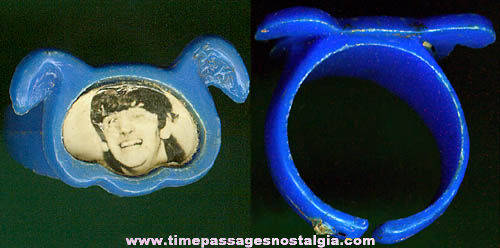 1960s Beatles Ringo Starr Photograph Toy Ring