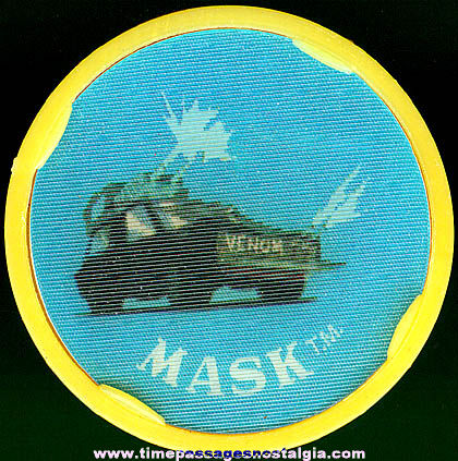1985 MASK Flicker Lenticular Toy Ring