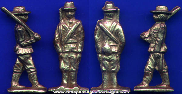 (2) Different Old Cast Iron Toy Soldier Figures