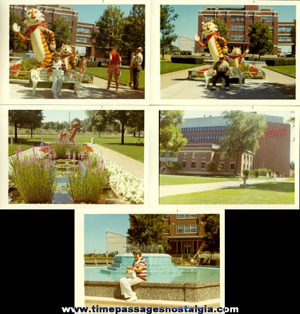 (5) Old Kellogg’s Cereal Company Building & Statue Photographs