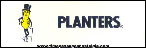 Mr. Peanut / Planters Peanuts Advertising Display Sign
