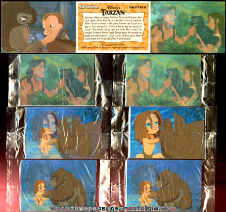(9) Walt Disney Tarzan Flicker Lenticular Premium Trading Cards